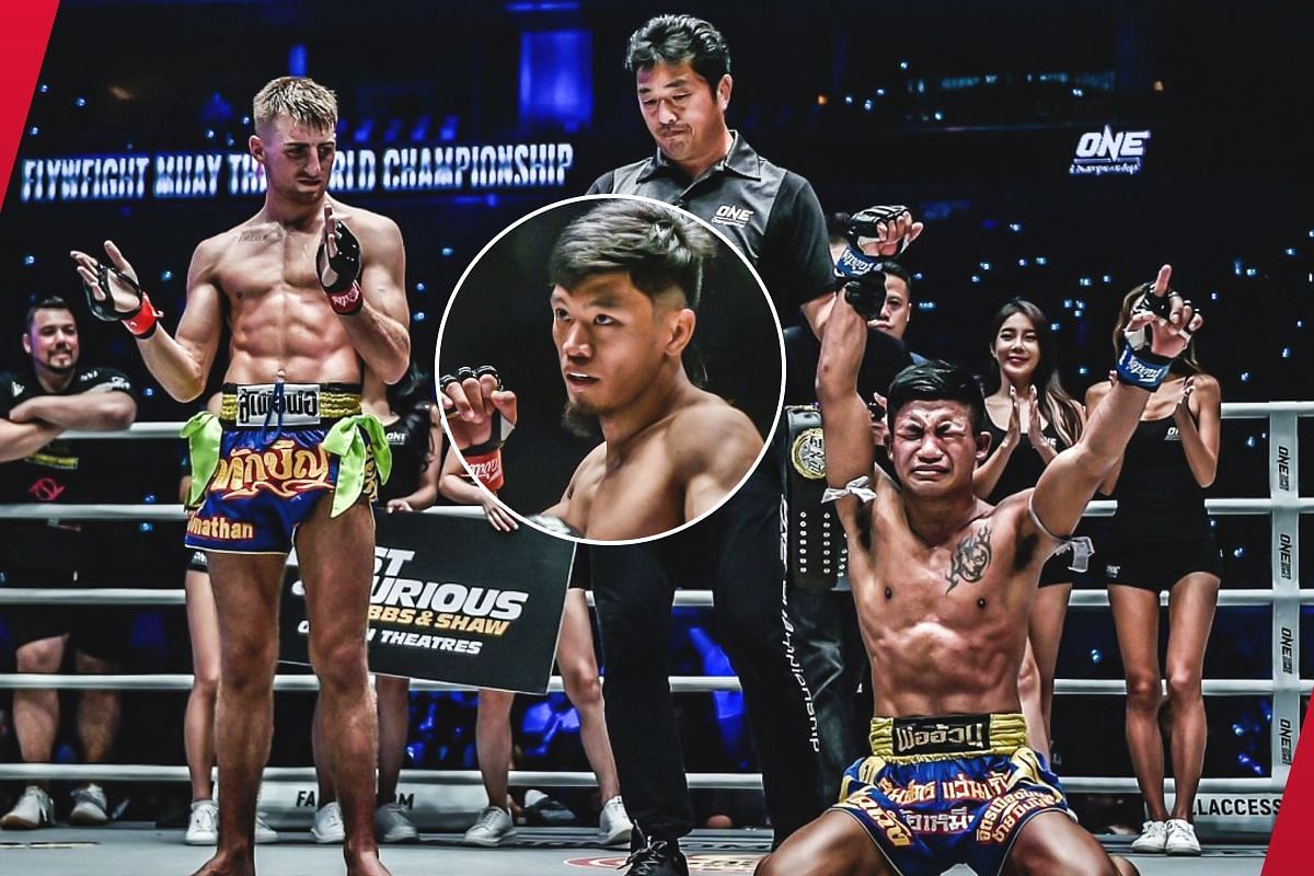 Jonathan Haggerty, Lito Adiwang, Rodtang Jitmuangnon - Photo by ONE Championship