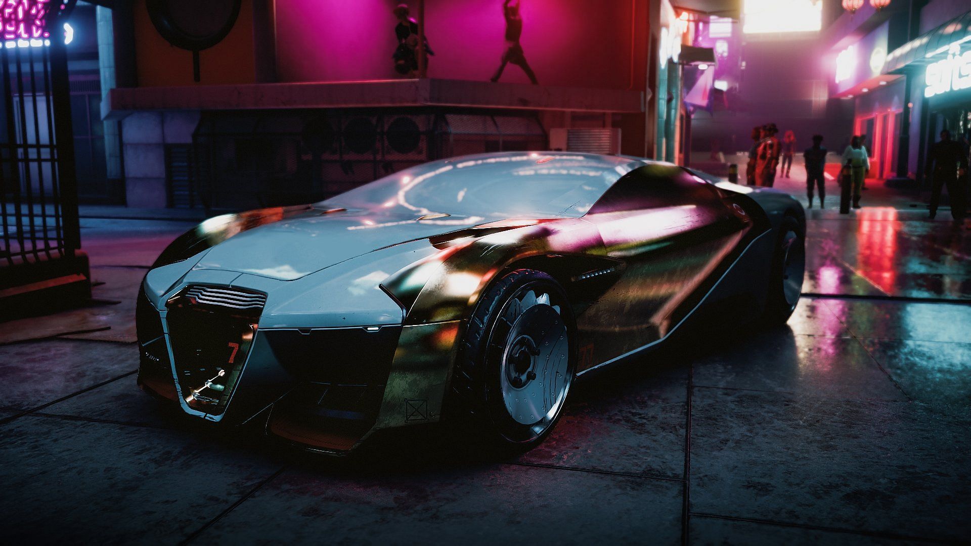 Rayfield Caliburn is one of the fastest cars in Cyberpunk 2077 (Image via CD Projekt Red)