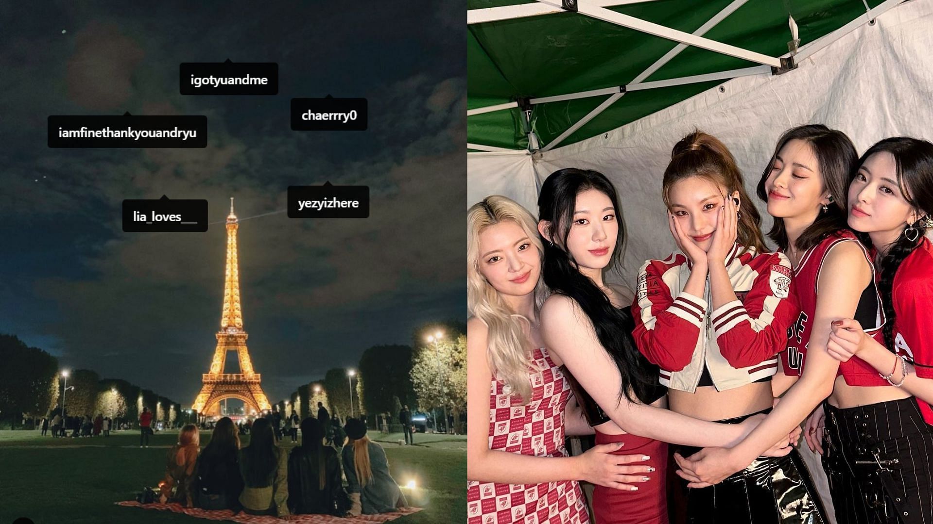ITZY members announce their own Instagram handles! (Images via Instagram/itzy.all.in.us)