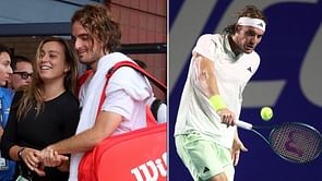 Paula Badosa cheers on boyfriend Stefanos Tsitsipas' Acapulco 2R victory, follows match on her phone