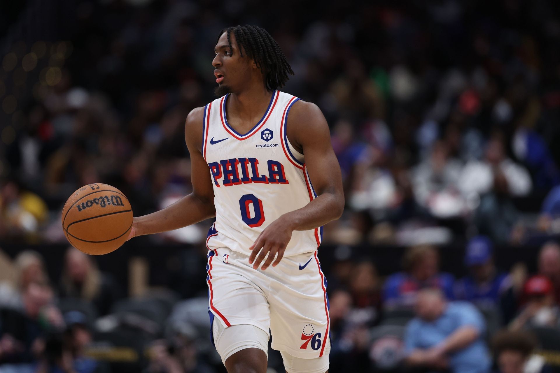 Philadelphia 76ers point guard Tyrese Maxey