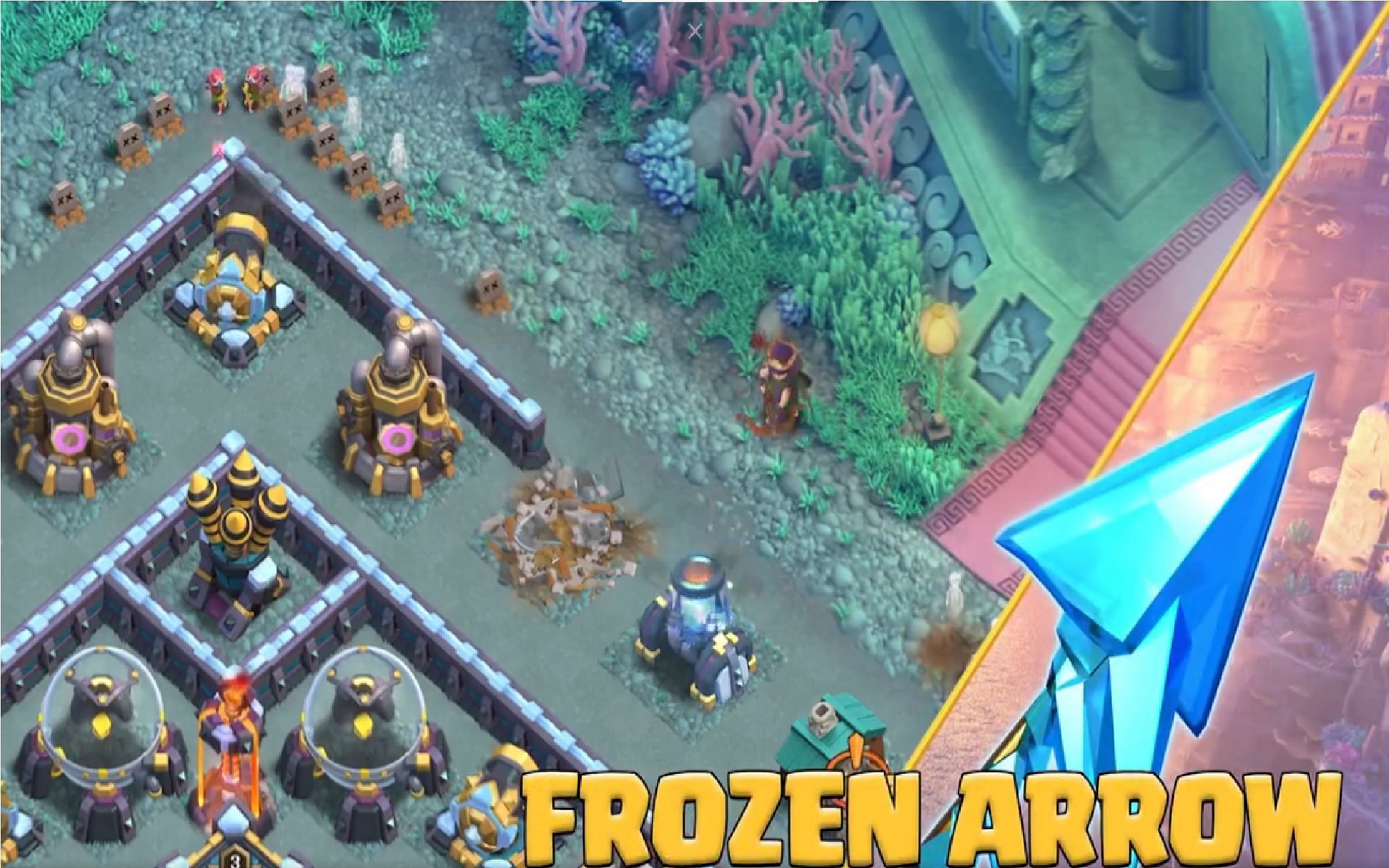 Frozen Arrow in the latest Epic Hero Equipment in COC (Image via Supercell)
