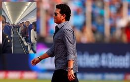 [Watch] Sachin Tendulkar greeted with 'Sachin...Sachin' chants from fans on a flight