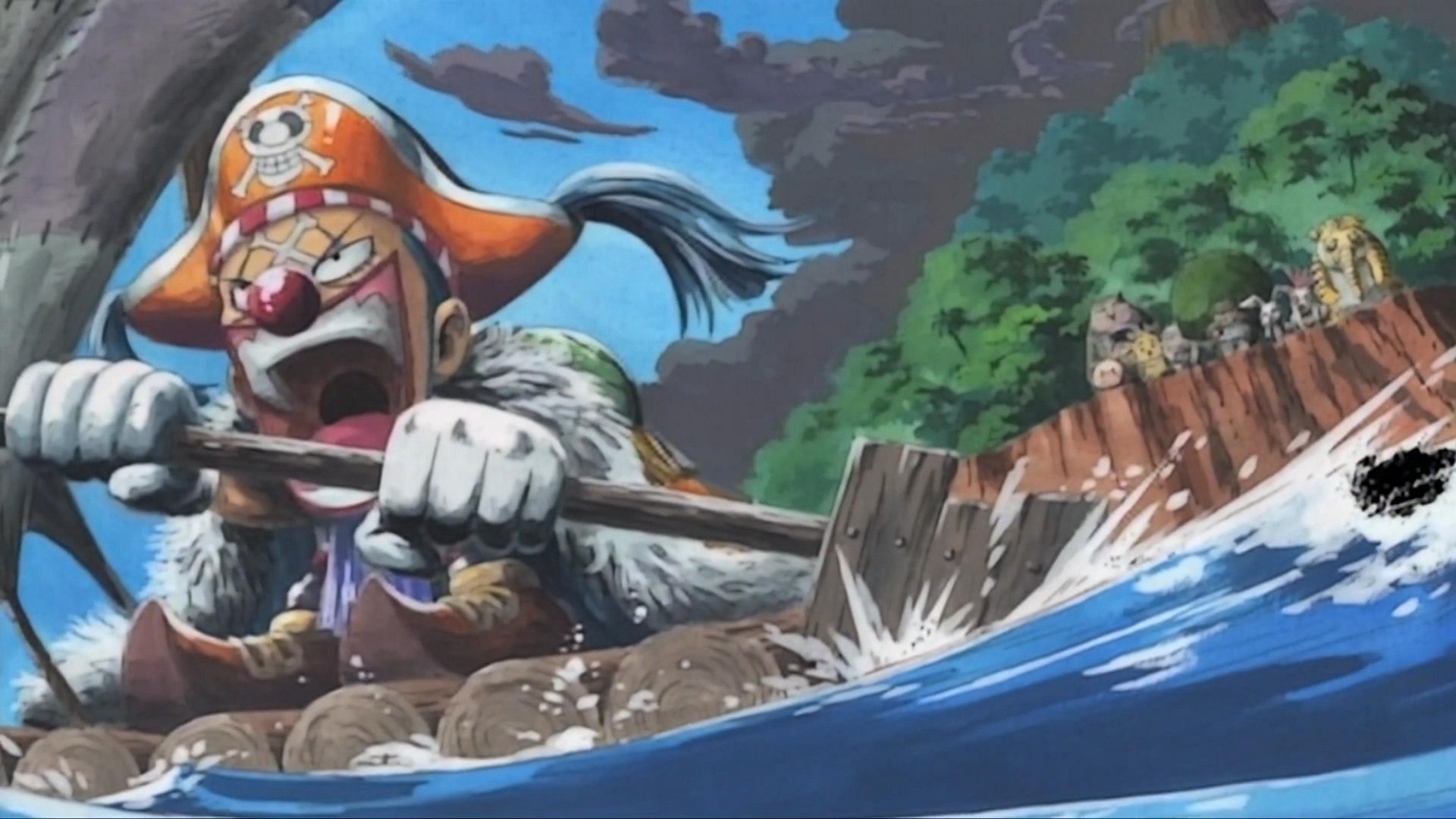 Buggy&#039;s story as seen in the One Piece anime (Image via Toei Animation)