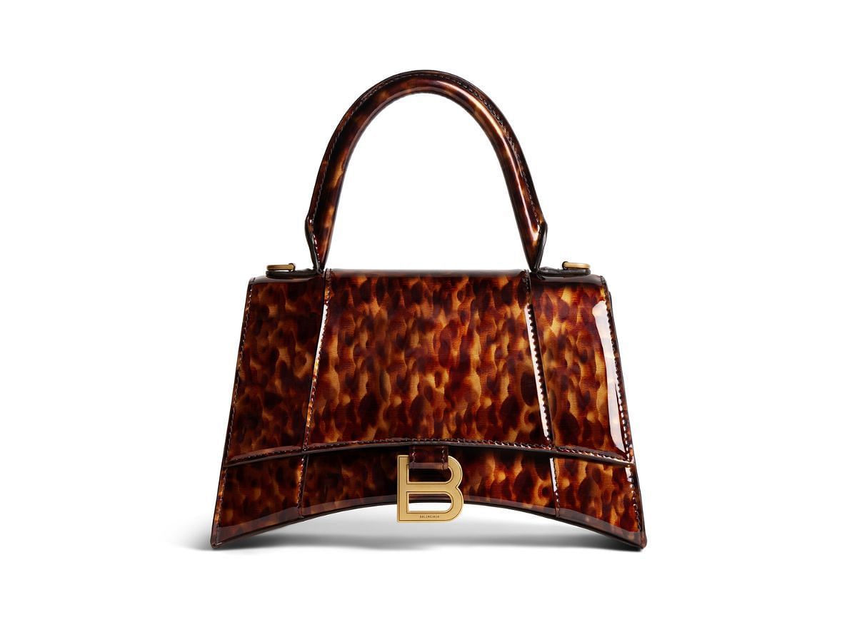 The Tortoise Shell Hourglass Small handbag (Image via Balenciaga)