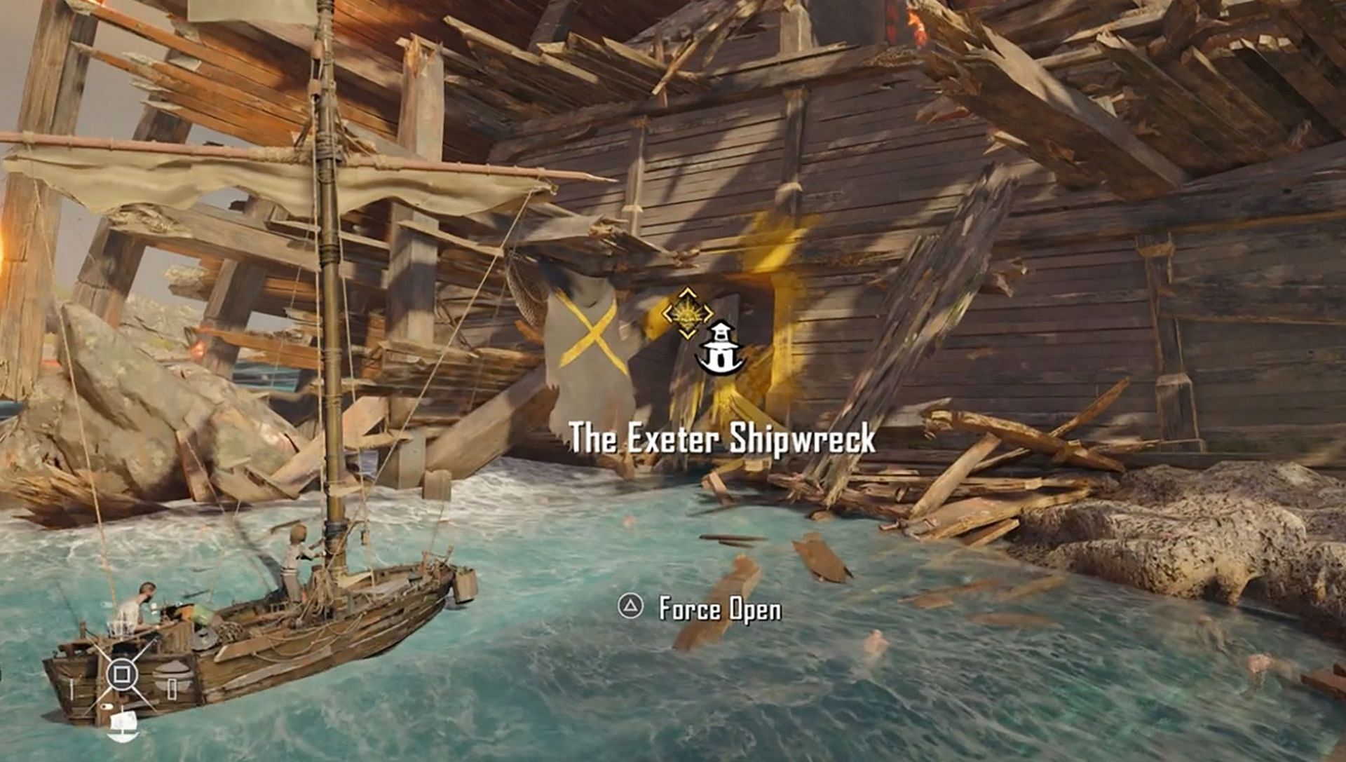 Exeter shipwreck in Skull and Bones (Image via Ubisoft)