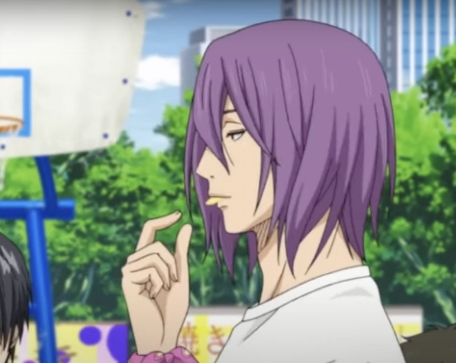 Atsushi Murasakibara as seen in Kuroko&rsquo;s Basketball (Image via Production I.G)