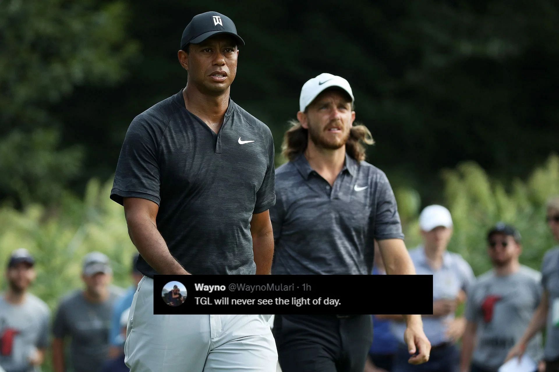 Tiger Woods and Tommy Fleetwood (Image via Getty).