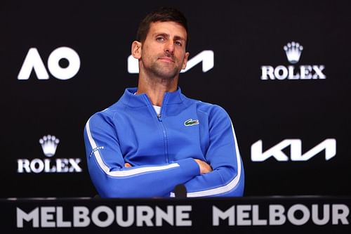 Novak Djokovic at the 2024 Australian Open - Day 13