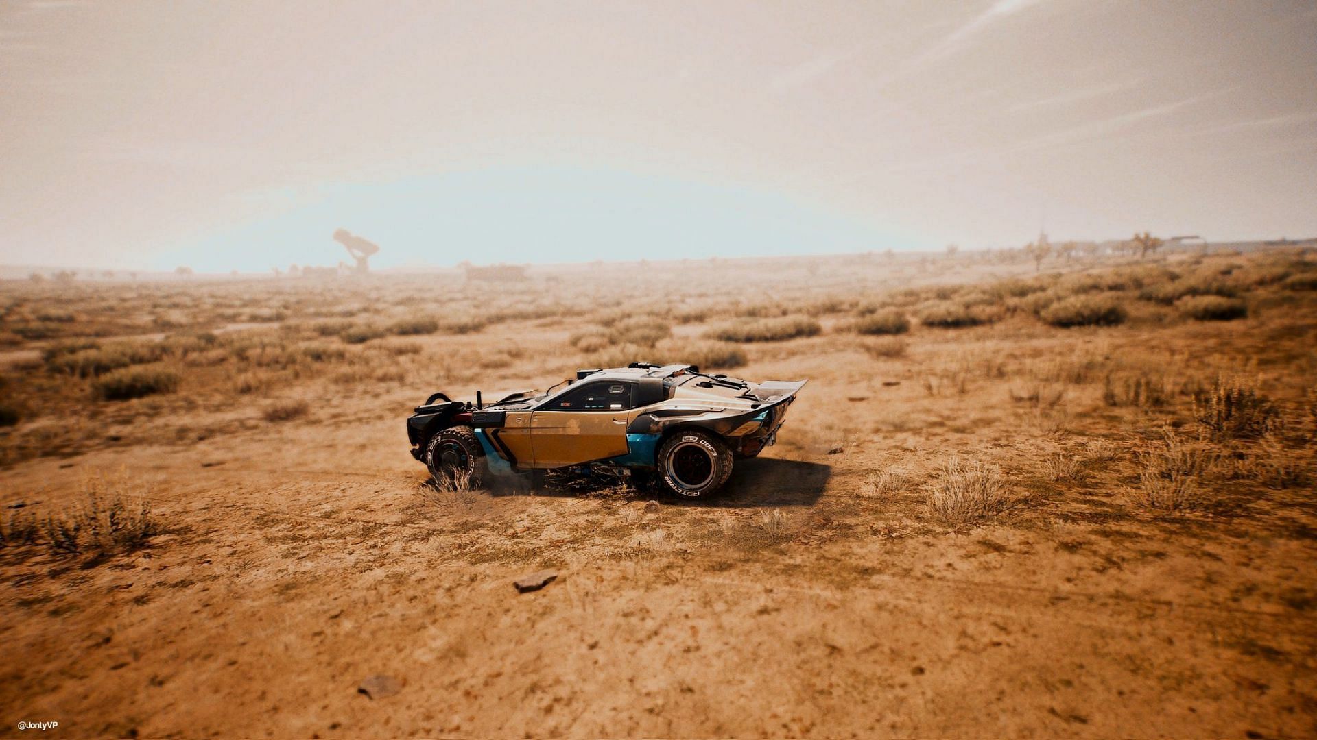 Quadra Type-66 &ldquo;Javelina&rdquo; excels in the badlands (Image via CD Projekt Red)