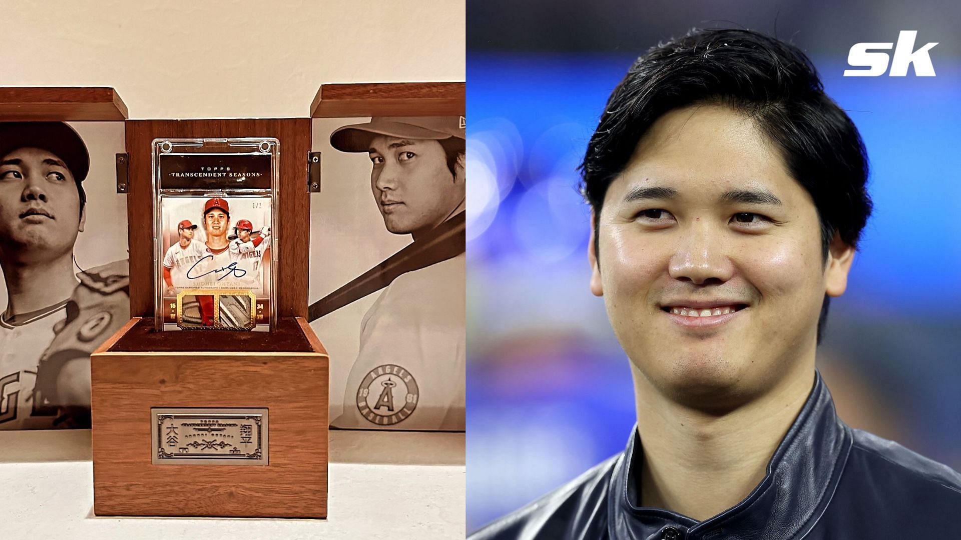 Shohei Ohtani Topps card Shohei Ohtani shares firsthand look of