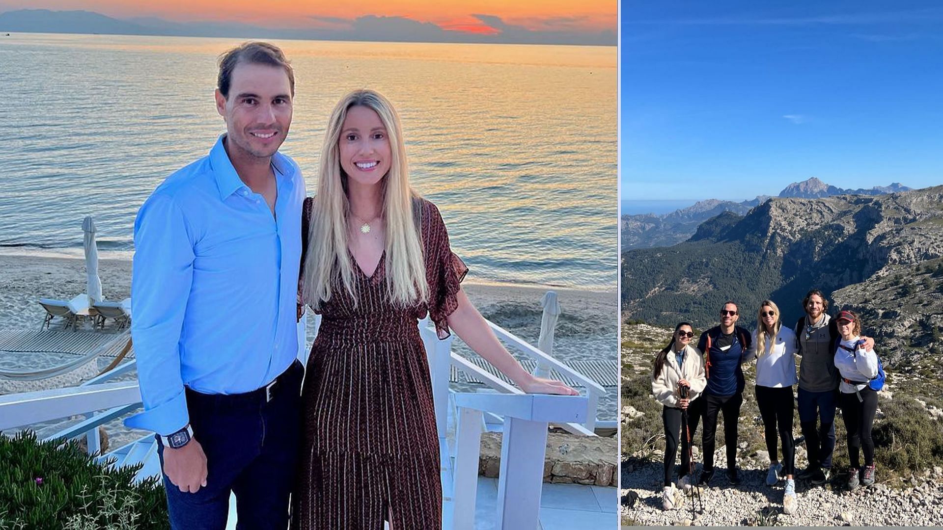 Rafael Nadal with his sister Maribel