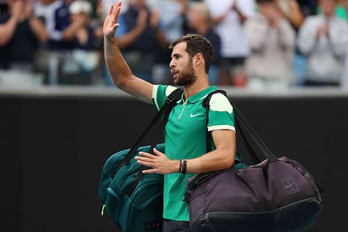 Karen Khachanov at the 2024 Australian Open, where he exited in the RO16.