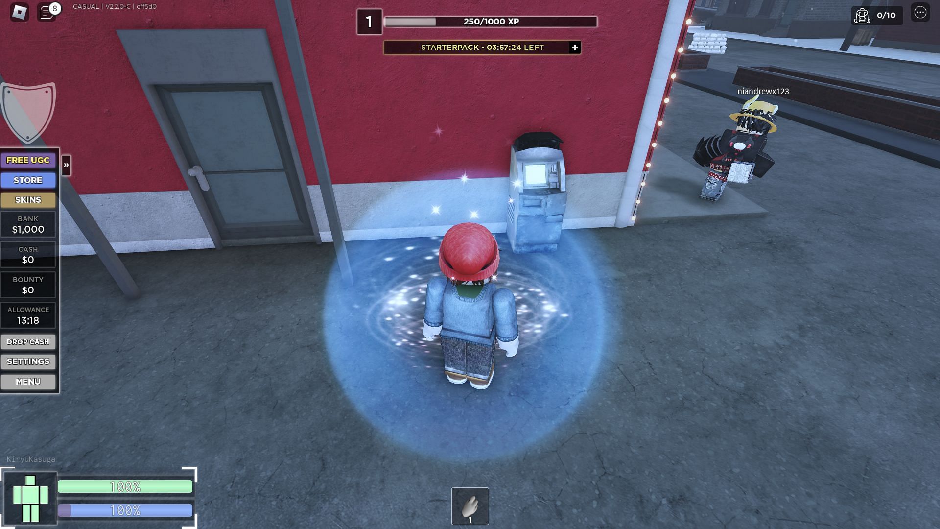 How to redeem codes for Criminality using ATMs (Image via Roblox)