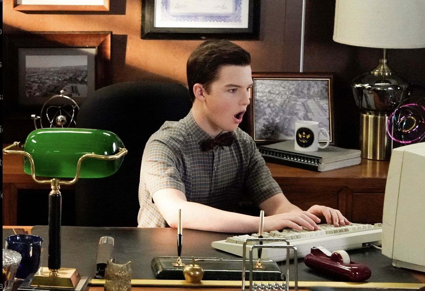 A still of young Sheldon Cooper. (Image via Instagram/youngsheldoncbs)