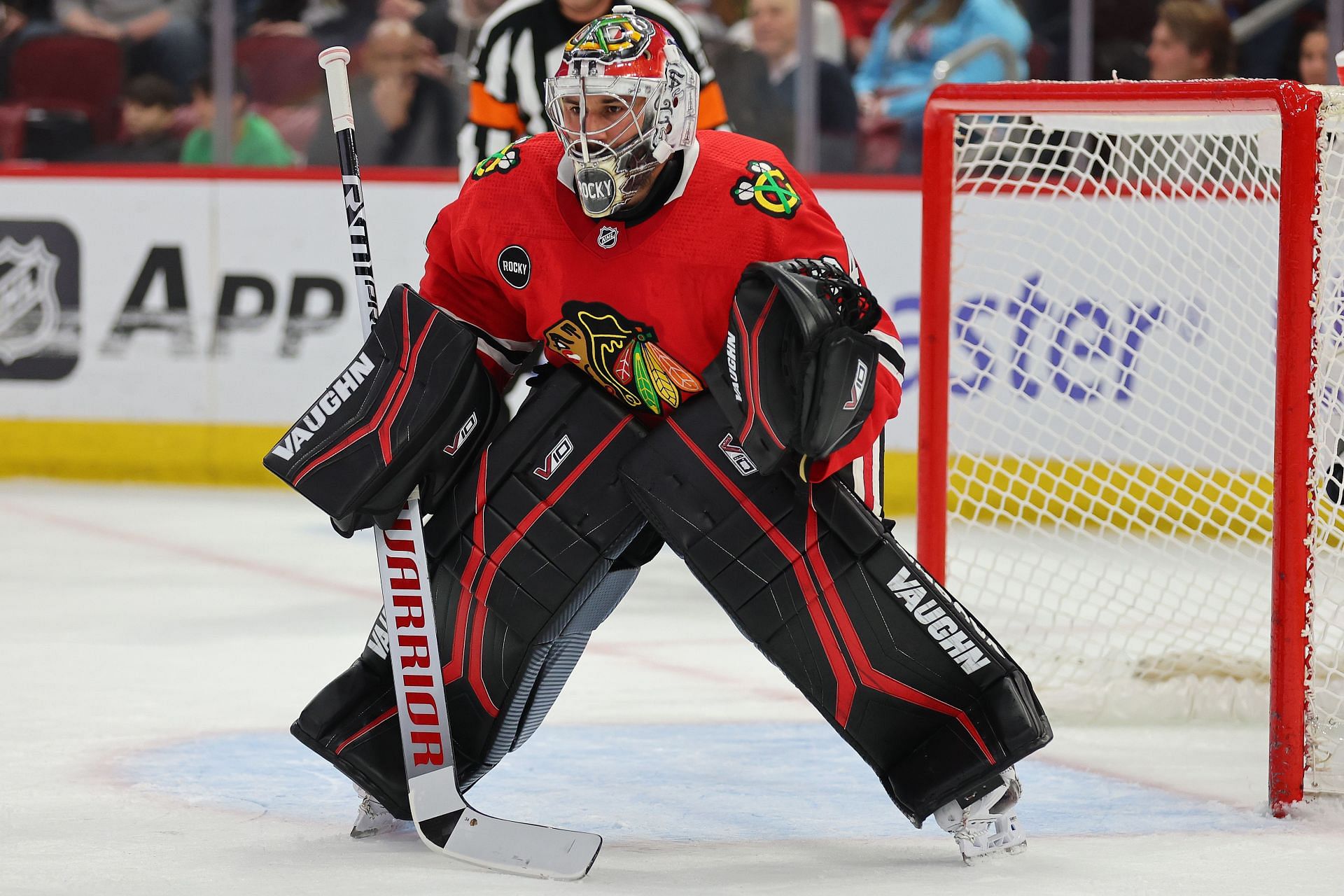 Petr Mrazek is expected to start for the Blackhawks.