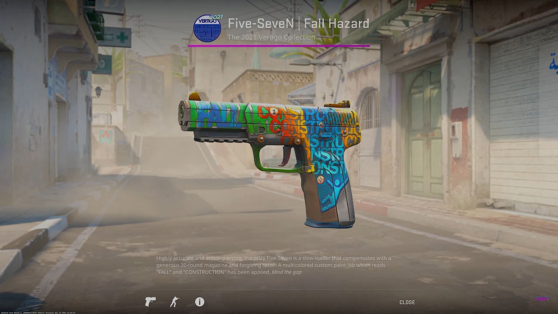 Five-SeveN Fall Hazard (Image via Valve || YouTube/covernant)