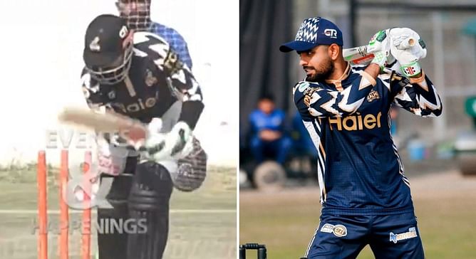 [Watch] Babar Azam bowled by a youngster during Peshawar Zalmi’s practice session ahead of PSL