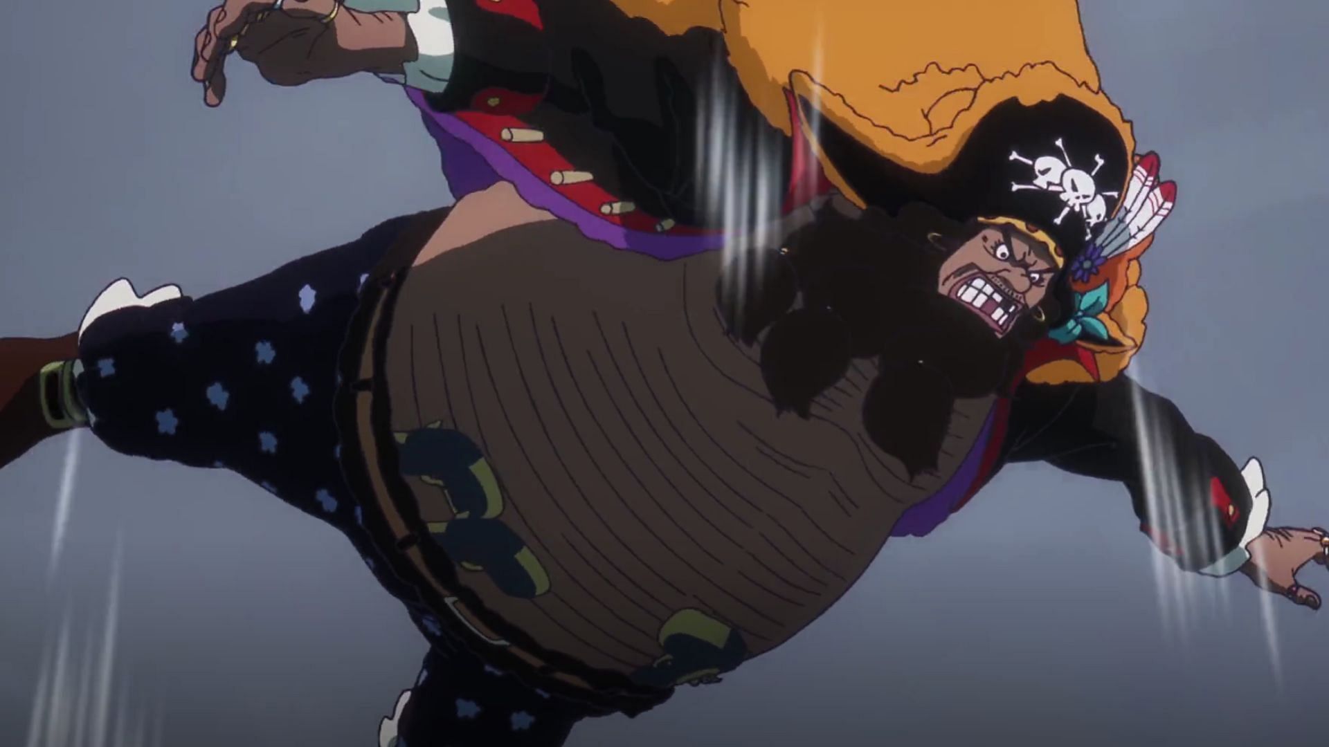 Blackbeard as seen in the One Piece anime (Image via Toei)