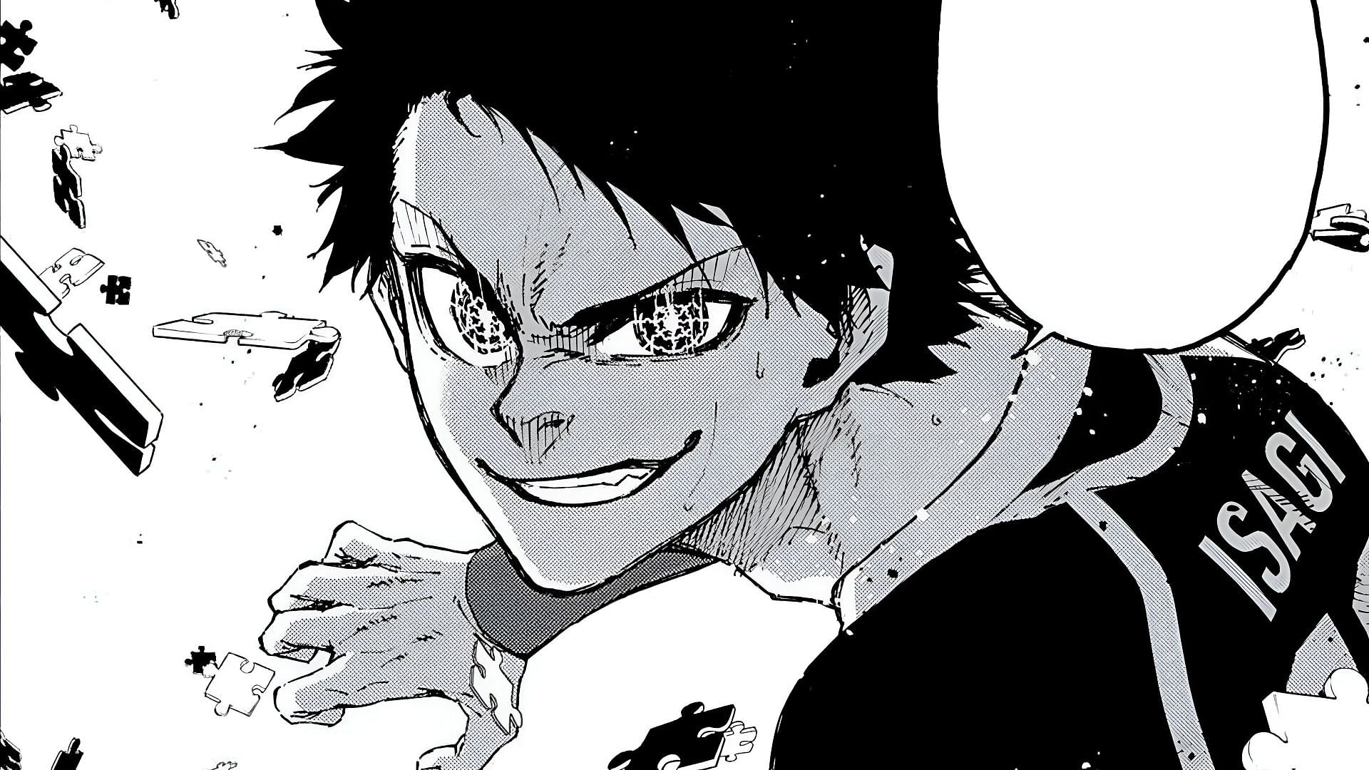 Yoichi Isagi as seen in the Blue Lock manga (Image via Kodansha)