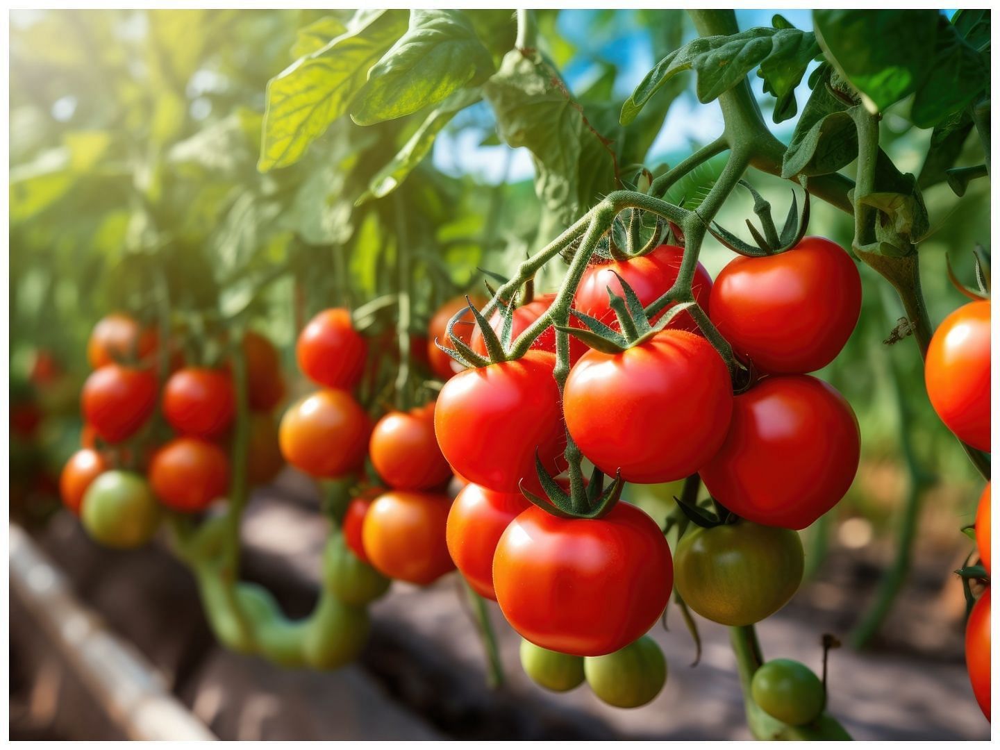 Tomatoes add flavor and antioxidants to the food. (Image via Vecteezy)