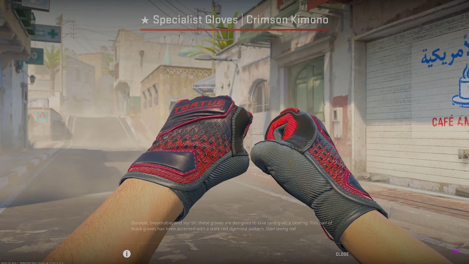 Specialist Gloves | Crimson Kimono (Image via Valve || YouTube/covernant)