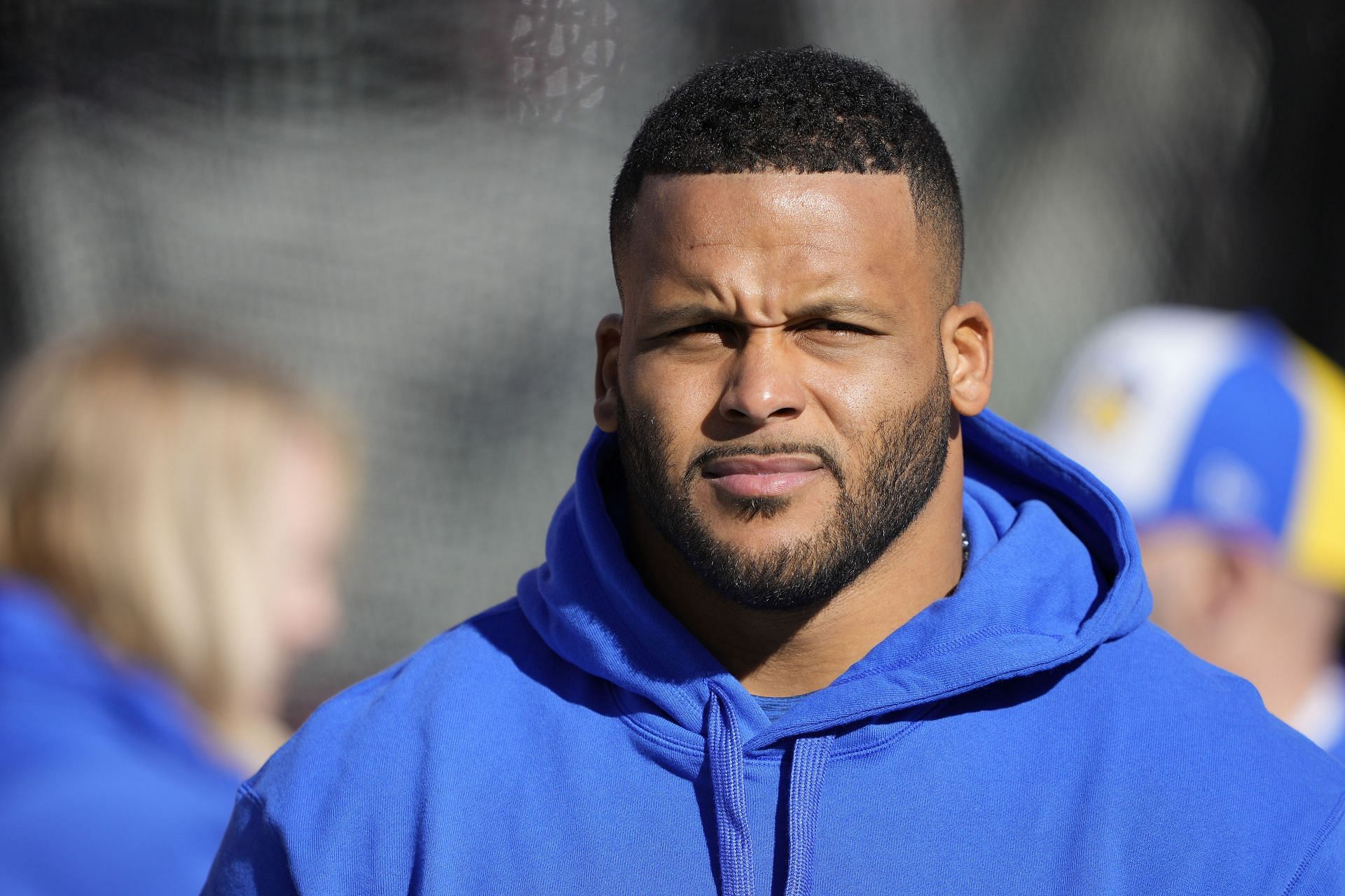 Aaron Donald at Los Angeles Rams v San Francisco 49ers