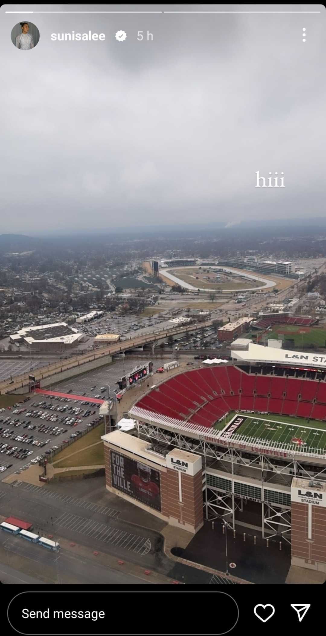 Suni Lee touches down in Louisville ahead of the Winter Cup 2024