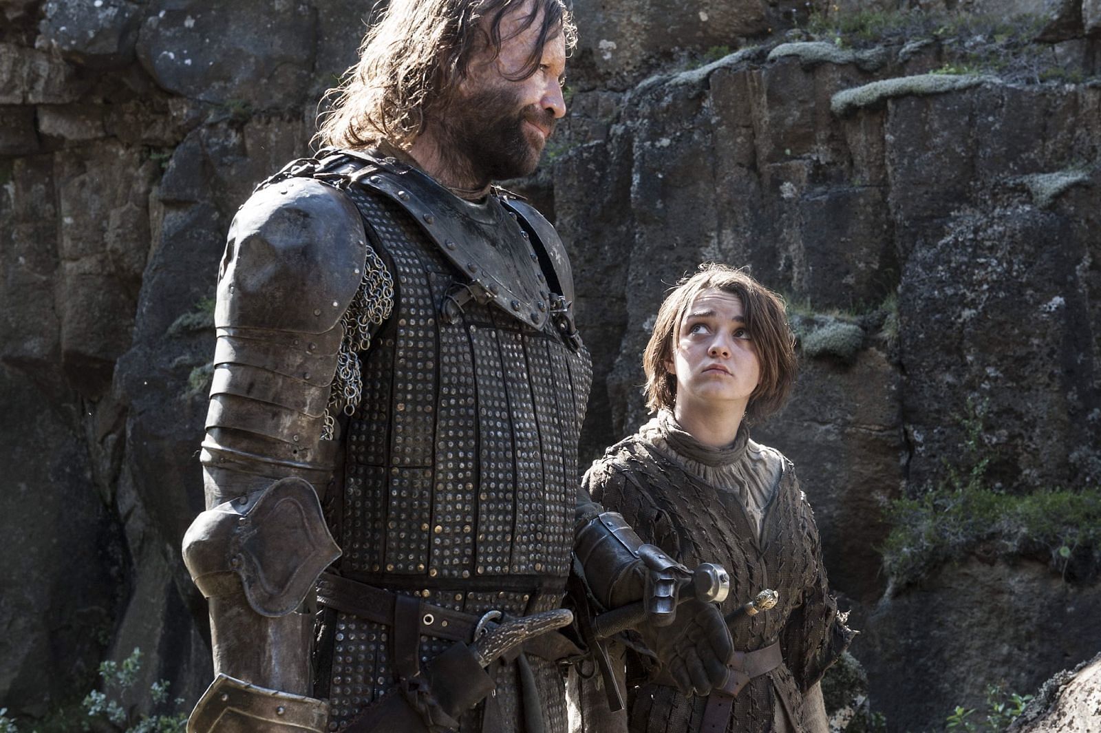 When does the Hound meet Arya Stark?