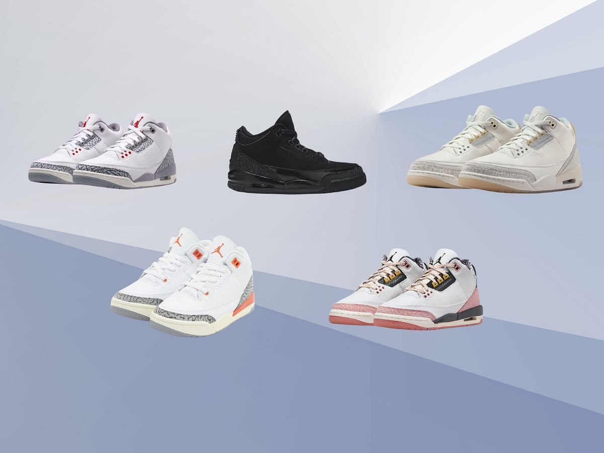Upcoming Air Jordan 3 sneaker releases to lookout for in 2024 (Image via Sportskeeda)