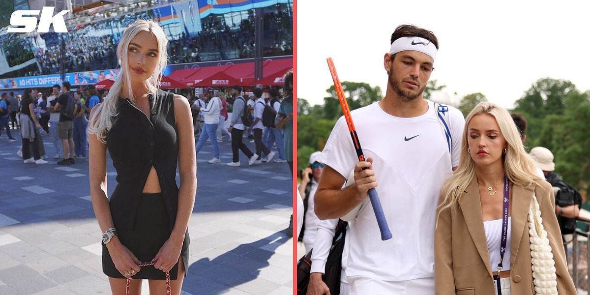 Taylor Fritz and girlfriend Morgan Riddle 