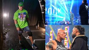 John Cena reacts to The Rock confronting Roman Reigns for WrestleMania XL