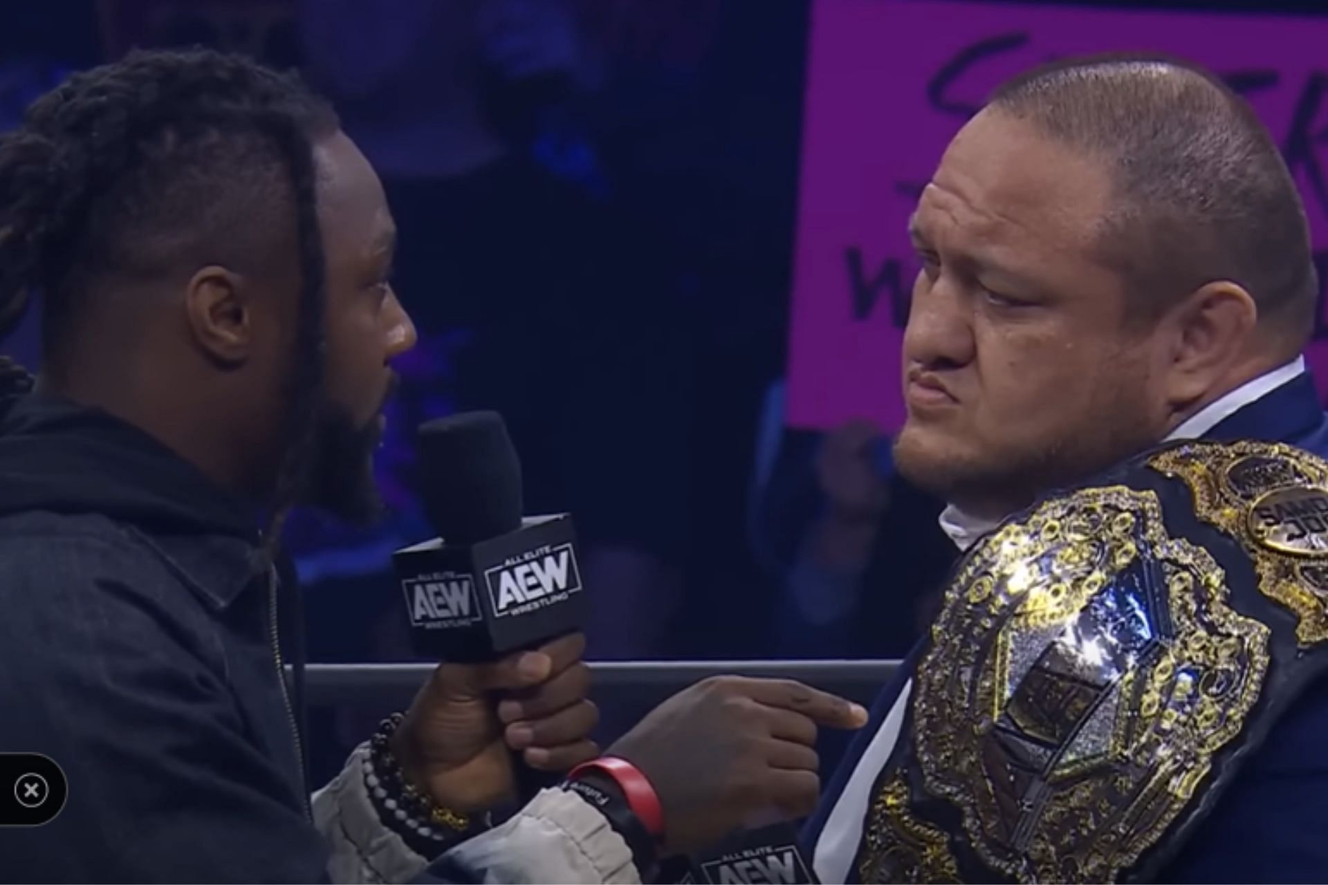 Swerve Strickland had a caustic remark for Samoa Joe [Image Credits: AEW Youtube]