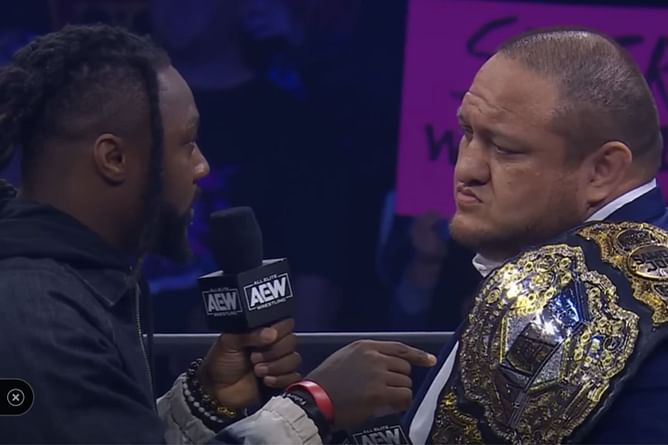 Swerve Strickland doubles down on WWE reference by sharing a seemingly embarrassing photo of Samoa Joe after Dynamite
