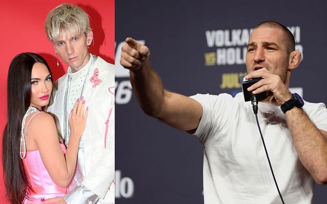 "Is she ok?" - Sean Strickland bemused on learning about Machine Gun Kelly and Megan Fox's relationship, compares rapper with "the devil"
