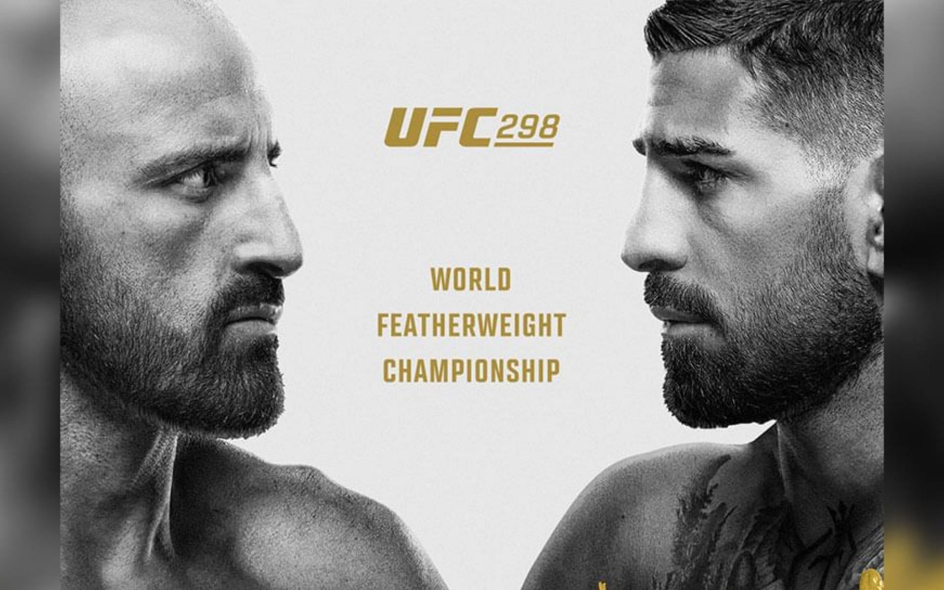 UFC 298 will take place on Feb 17 [Image credits: @ufc on Instagram]