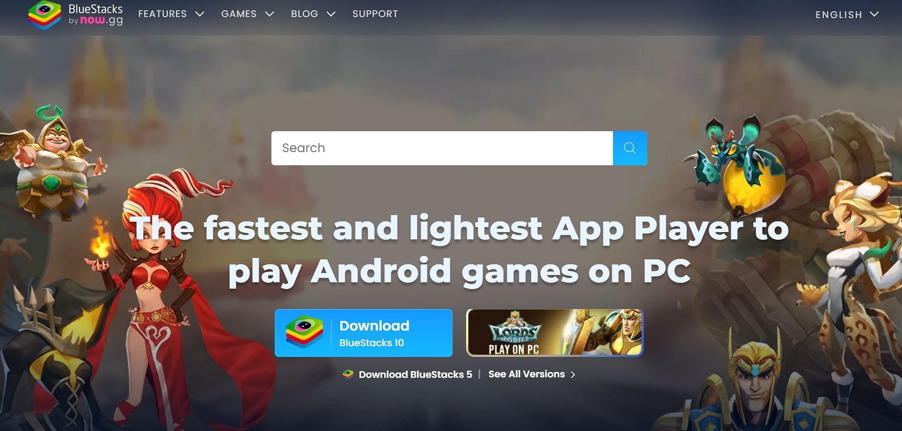 Bluestacks एम्यूलेटर (Image via Garena)