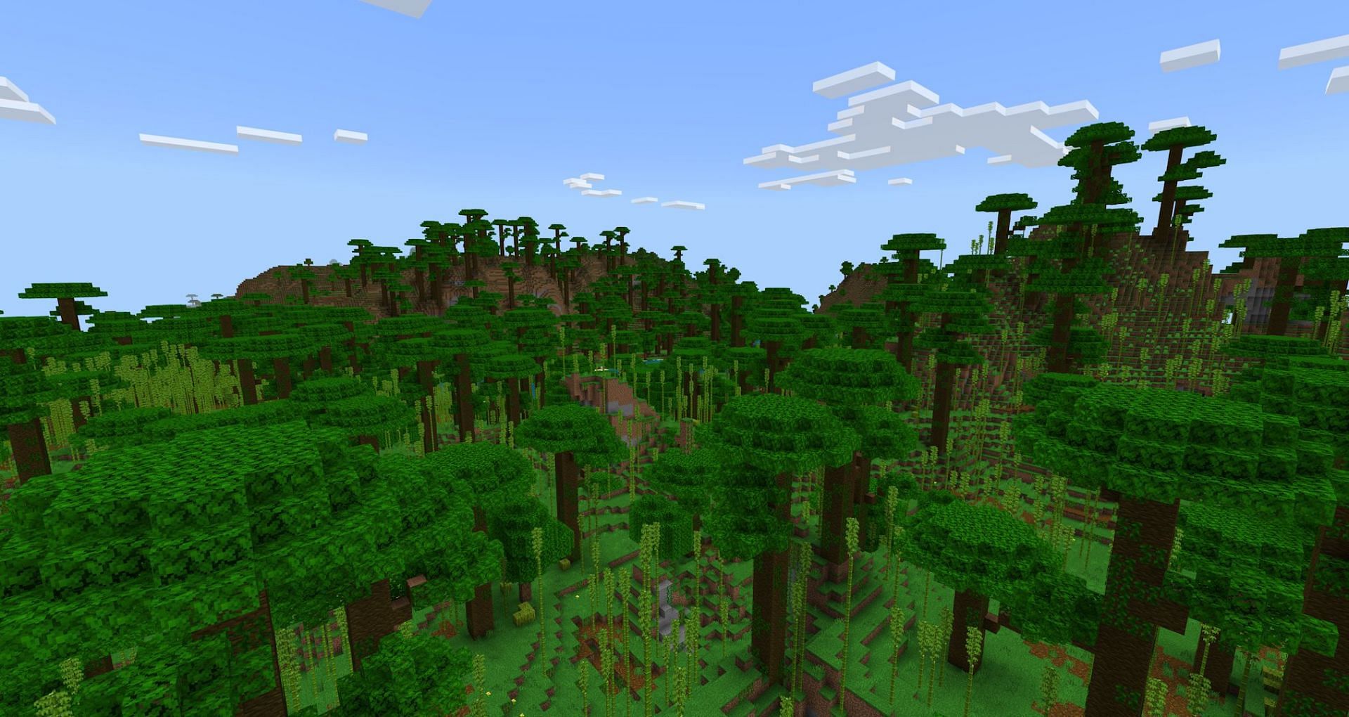 A snippet of this genuinely giant jungle (Image via Mojang)