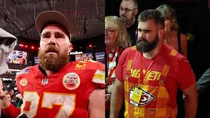 "You crossed the line.": Jason Kelce calls out Travis Kelce for bumping Andy Reid during fired up Super Bowl moment