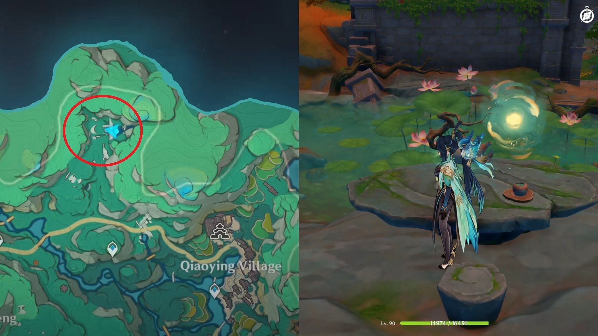 Fourth Ancient Jade Cup location (Image via HoYoverse)