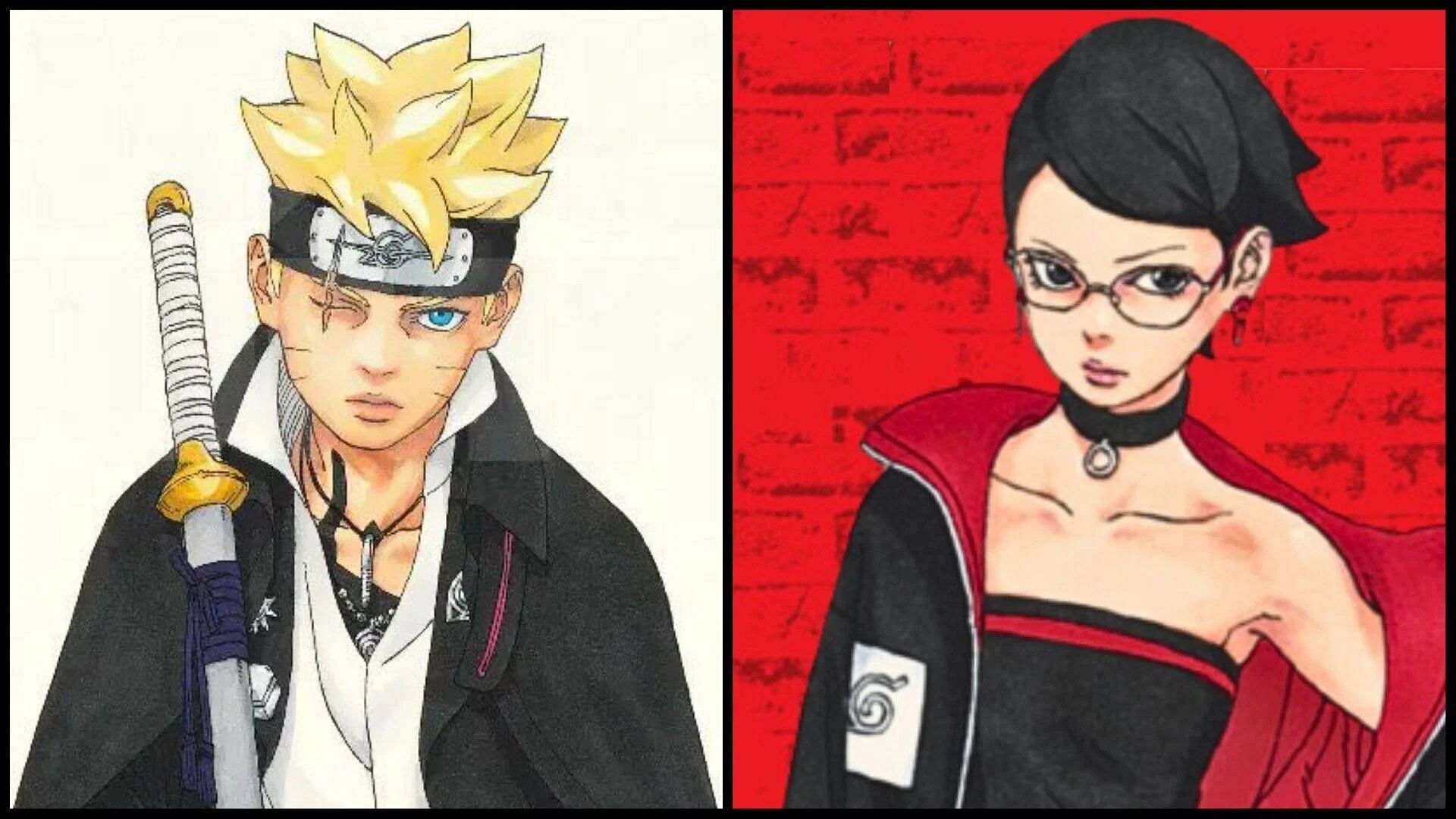 Boruto and Sarada in Blue Vortex (Image via Shueisha).