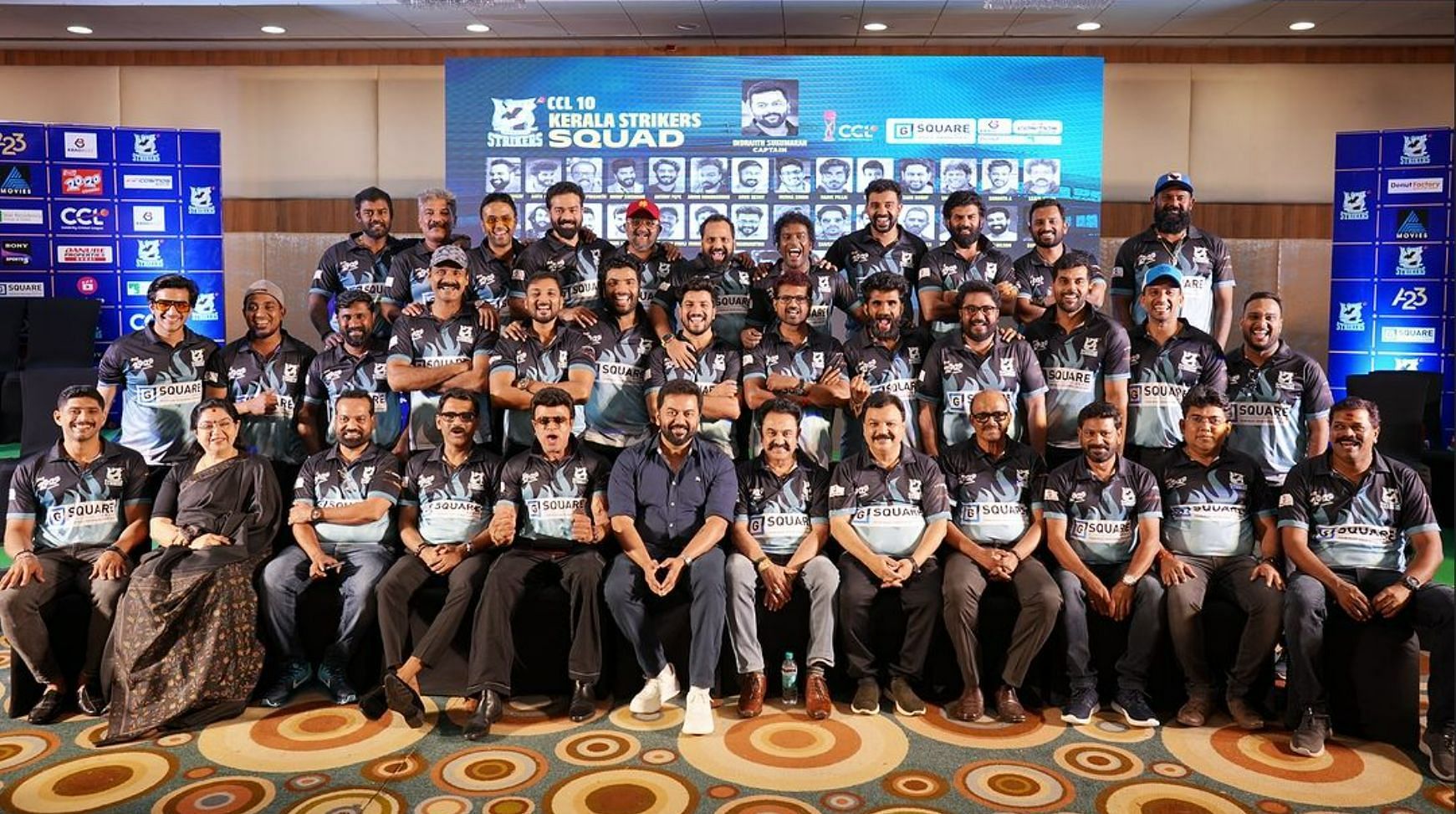 Kerala Strikers players for Celebrity Cricket League