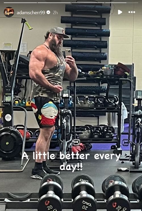 Screenshot of Braun Strowman's post on Instagram Stories
