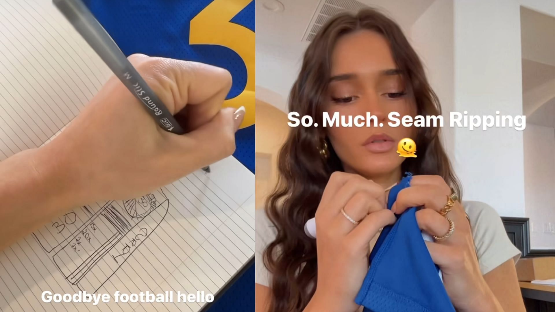 Kristin Juszczyk shared a glimpse into her next creation this time with an NBA twist.