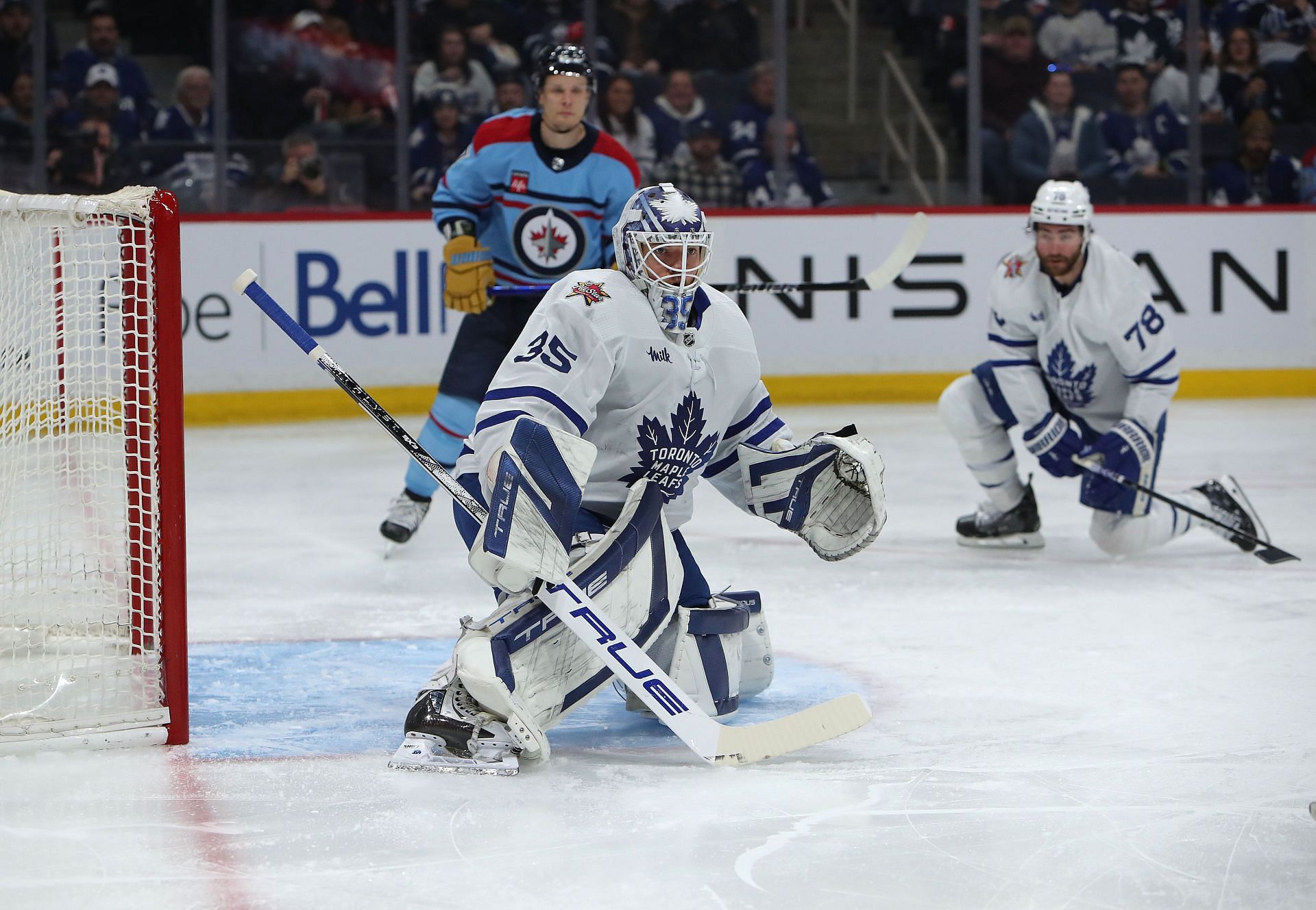 Ilya Samsonov of the NHL&#039;s Toronto Maple Leafs