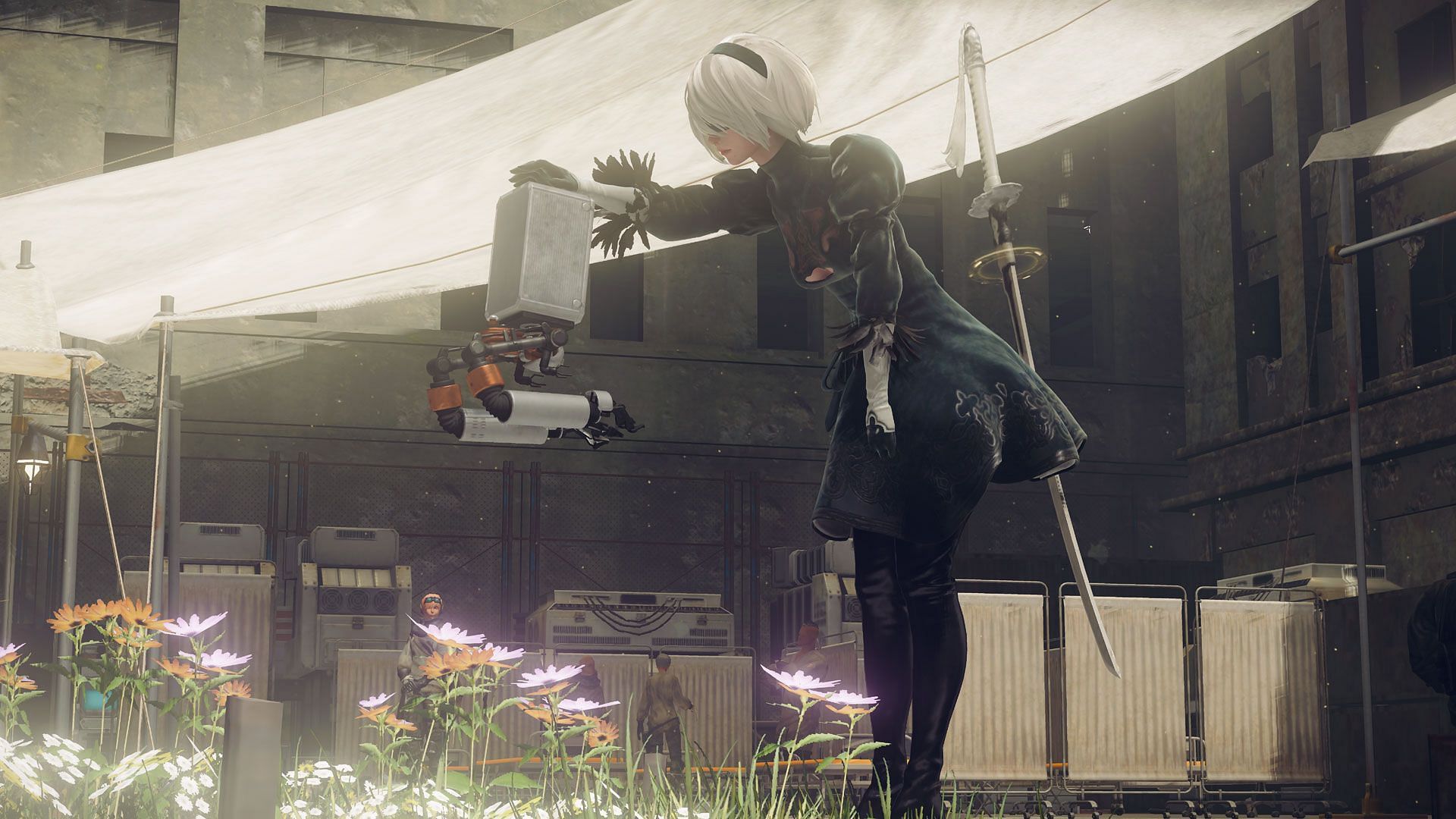 Nier Automata is a critically acclaimed game that FF7 players should try in 2024 (Image via Square Enix)