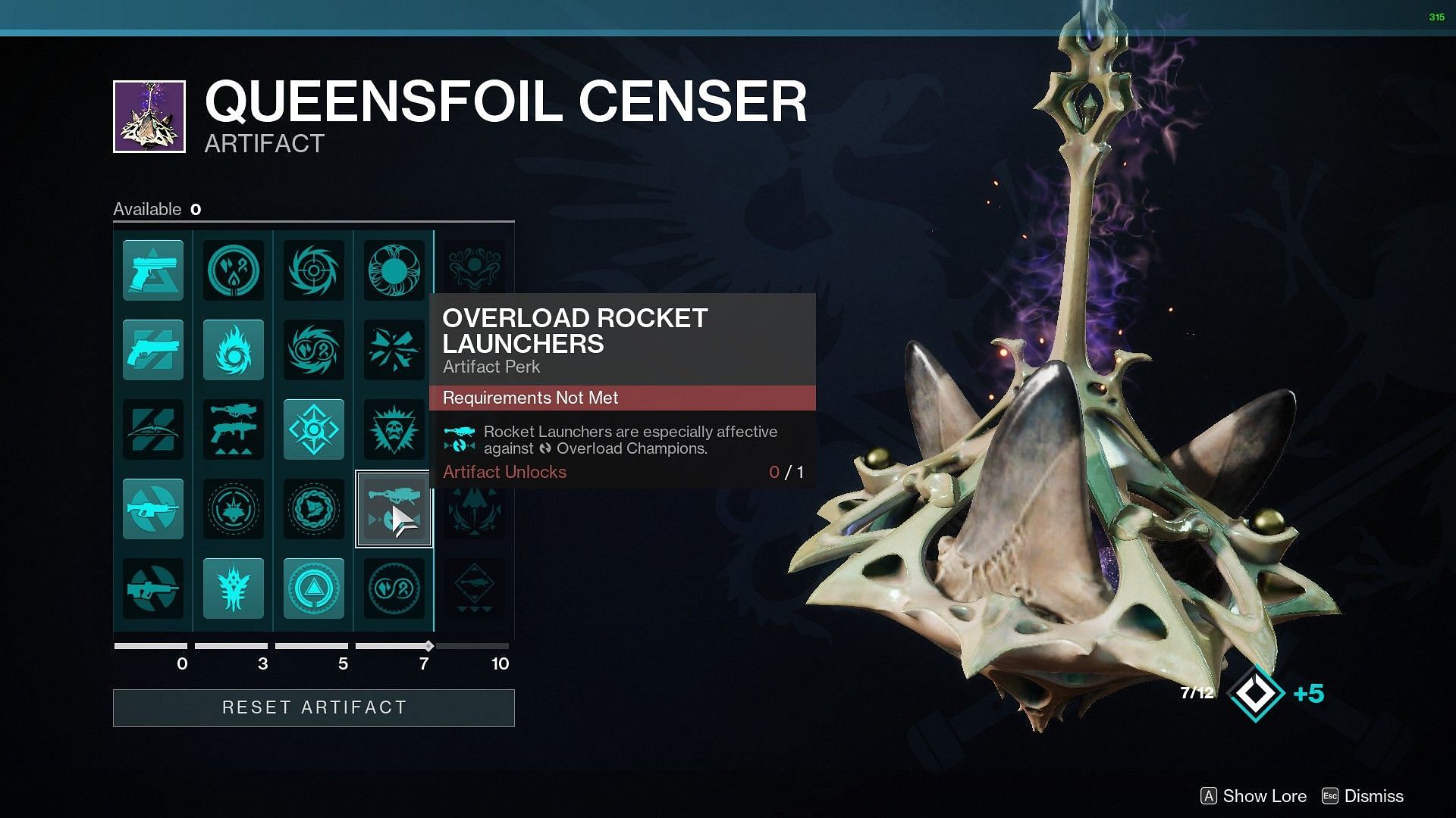 Destiny 2 Season of the Wish seasonal mod, Overload Rocket Launchers (Image via Bungie)