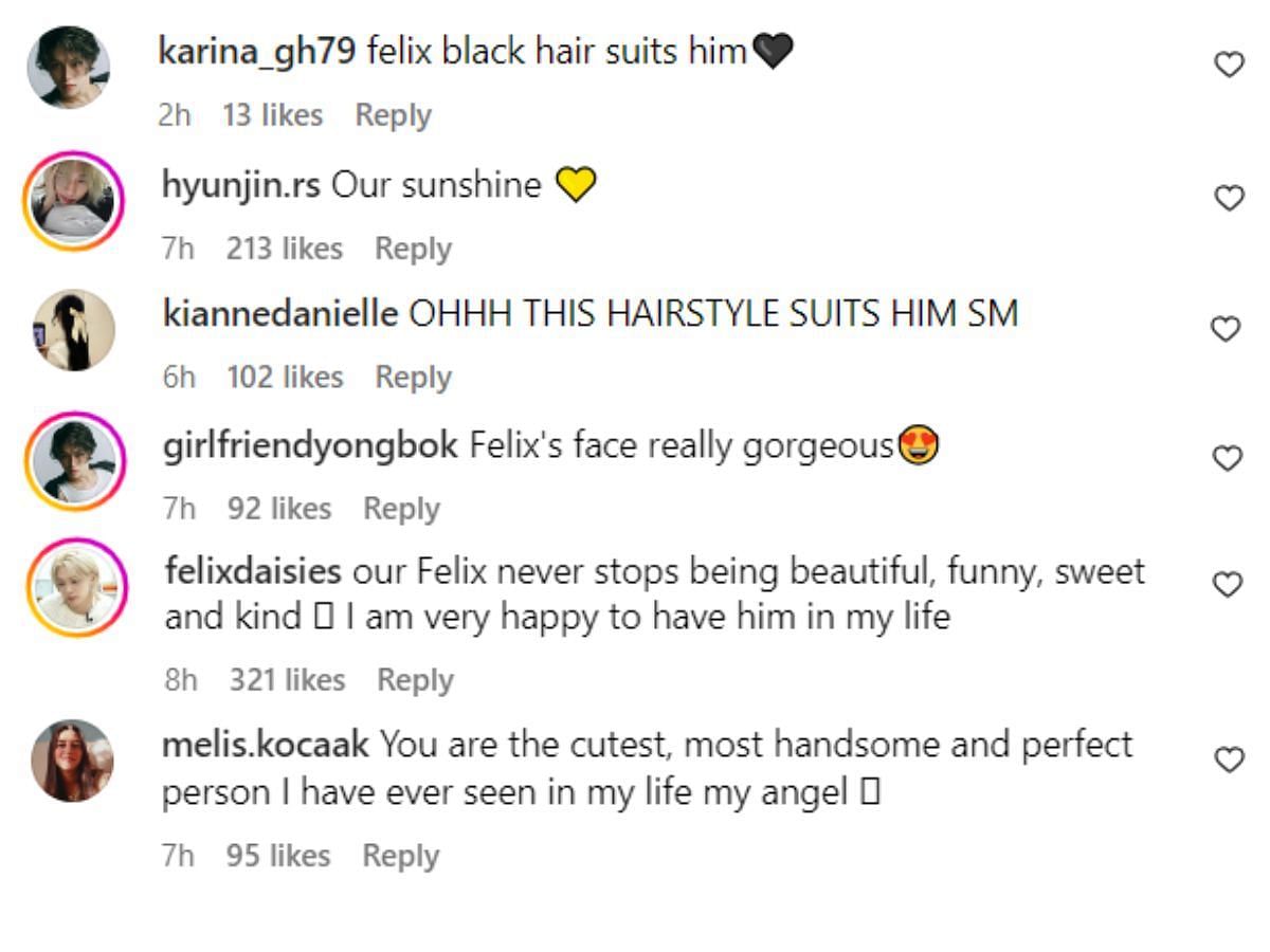 Fans appreciated Felix&#039;s new look (Image via Instagram)