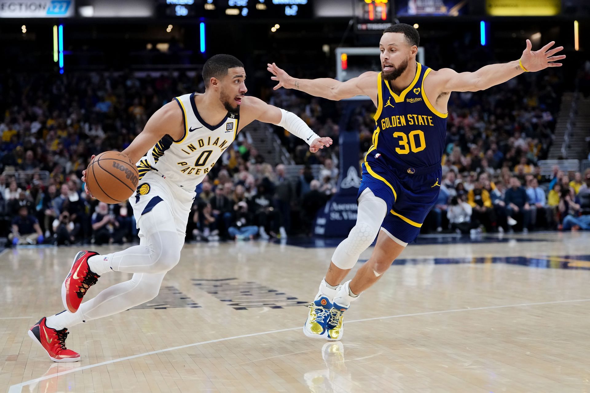 Indiana Pacers guard Tyrese Haliburton would benefit from Mark Mitchell&#039;s rebounding game in Indiana.