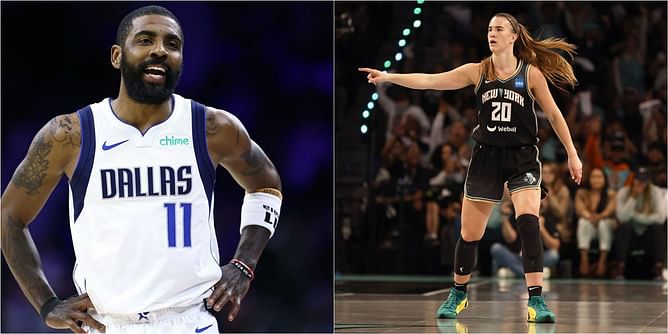 "No disrespect to you Steph": Kyrie Irving bets Stephen Curry losing to Sabrina Ionescu at NBA All-Star 3-point showdown